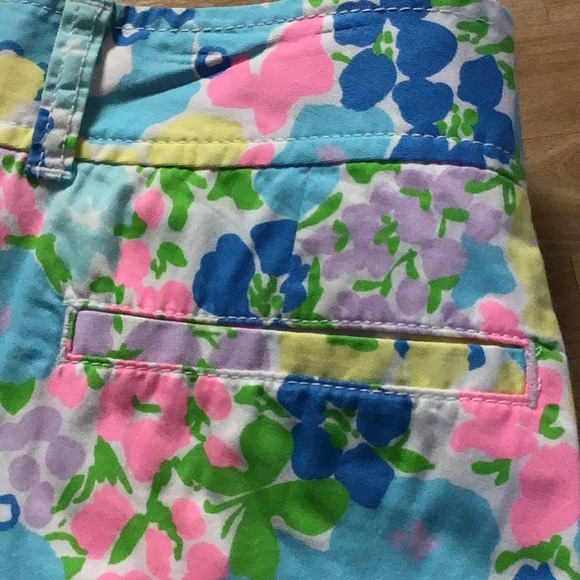 Lily Pulitzer Blue Floral Buttercup Shorts - Picture 7 of 13